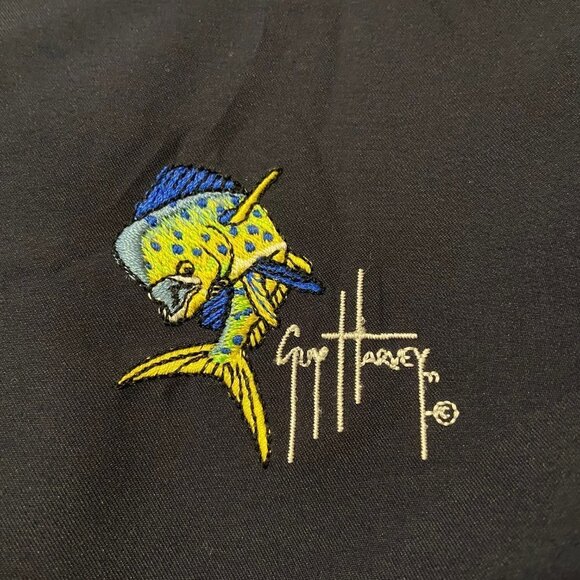 TSF Sportswear Men's Navy Pleated Guy Harvey Shorts - Size 36 - NWT - Picture 5 of 5